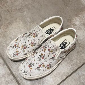 Like new floral Vans